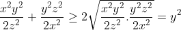 [ĐỀ THJ] đề thj thử chuyên ngữ, đại học quốc gia Gif.latex?\frac{x^2y^2}{2z^2}&plus;\frac{y^2z^2}{2x^2}\geq&space;2\sqrt{\frac{x^2y^2}{2z^2}